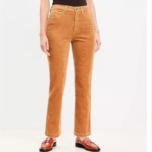 LOFT Curvy Straight Corduroy Pant NWOT
